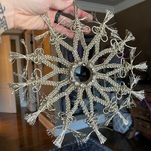 Handmade Macramé Snowflake Ornament